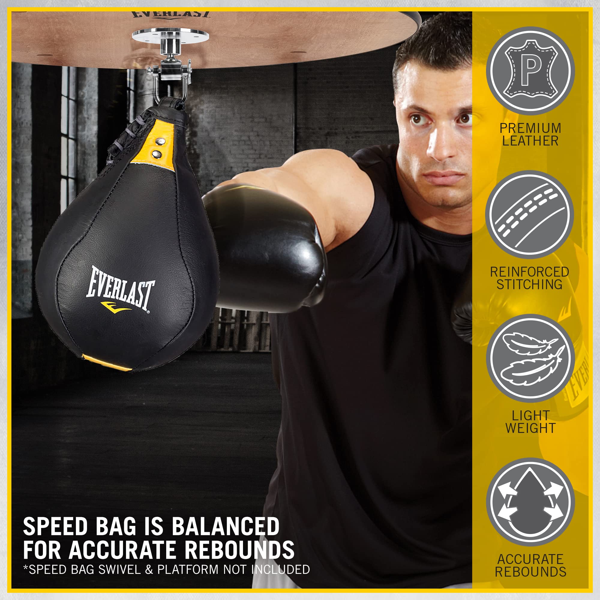 Amazon.com : Everlast 220901 Kangaroo Speed Bag Black 9